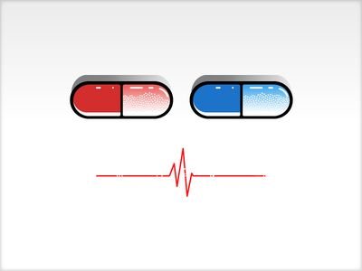 Comparison of real and fake ADHD pills shown on a suspicious online pharmacy website, with a concerned buyer in the background.